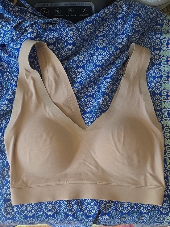 floatley Other - Floatley wireless Beige Nude V-Neck Wireless Seamless Bra